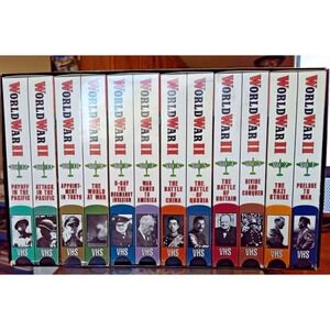 WORLD WAR II 12 TAPE VHS BOX SET FRANK CAPRA'S DOCUMENTARY